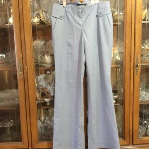 Express Designs Editor 90's Disco Flare Leg Pants XS 0 Dove Blue Gray NWT $79